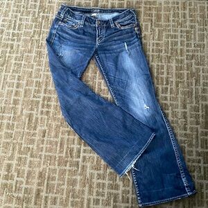 Vintage silver jeans
